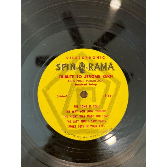 Tribute To Jerome Kern Ping Pong Percussion Vinyl Record LP Album S-66-A - Picture 4 of 5